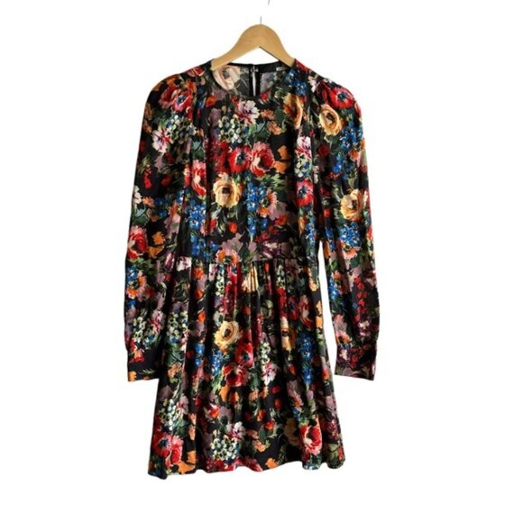 Love Moschino Dress US 4 Floral Long Sleeve Printed Dress - Picture 2 of 12